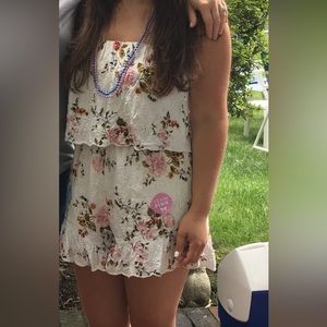American Eagle Floral Romper Size XS
